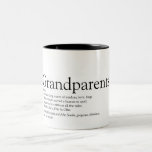 Worlds Best Ever Grandparents Definition Two-Tone Coffee Mug<br><div class="desc">Personalize for your special grandparents to create a unique gift. A perfect way to show them how amazing they are every day. Designed by Thisisnotme©</div>