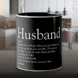 World's Best Ever Husband Definition Two-Tone Coffee Mug<br><div class="desc">Personalise for your special husband to create a unique gift for birthdays,  anniversaries,  weddings,  Christmas or any day you want to show how much he means to you. A perfect way to show him how amazing he is every day. Designed by Thisisnotme©</div>