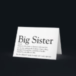 World's Best Ever Sister Definition Card<br><div class="desc">Personalize for your special sister or hermana (little or big) to create a unique gift. A perfect way to show her how amazing she is every day. Designed by Thisisnotme©</div>