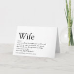 World's Best Ever Wife Definition Card<br><div class="desc">Personalise for your special wife to create a unique gift for birthdays,  anniversaries,  weddings,  Christmas or any day you want to show how much she means to you. A perfect way to show her how amazing she is every day. Designed by Thisisnotme©</div>
