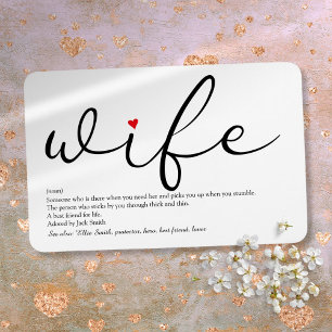 World's Best Ever Wife Definition Magnet