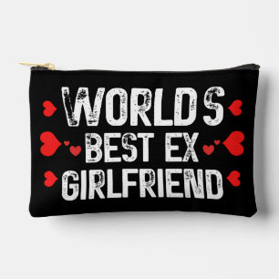 World's Best Ex Girlfriend Cute Funny Sayings Cool Accessory Pouch