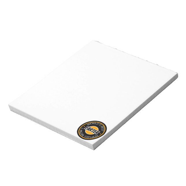 World's Best Farter I Mean Father Notepad (Rotated)