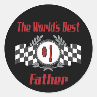World's Best Father Classic Round Sticker