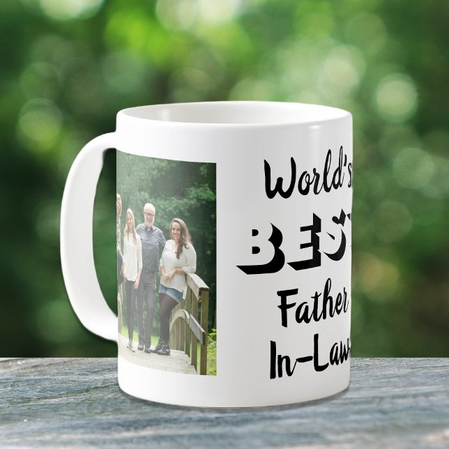 World's Best Father-in-Law Photos Personalized Coffee Mug (Creator Uploaded)