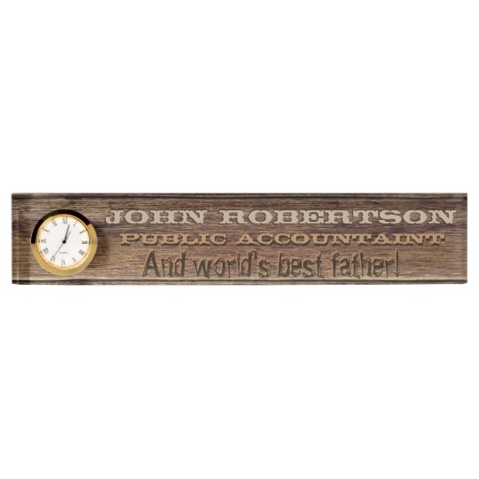 World's Best Father Nameplates