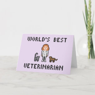 World's Best Female Veterinarian Greeting Card