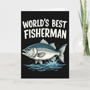 World's Best Fisherman Fishing Enthusiast Card