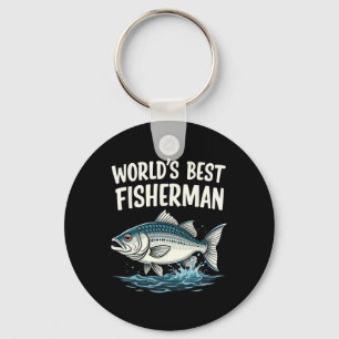 World's Best Fisherman Fishing Enthusiast Keychain