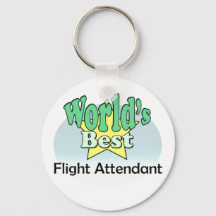 World's Best Flight Attendant Keychain