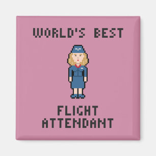 World's Best Flight Attendant Magnet