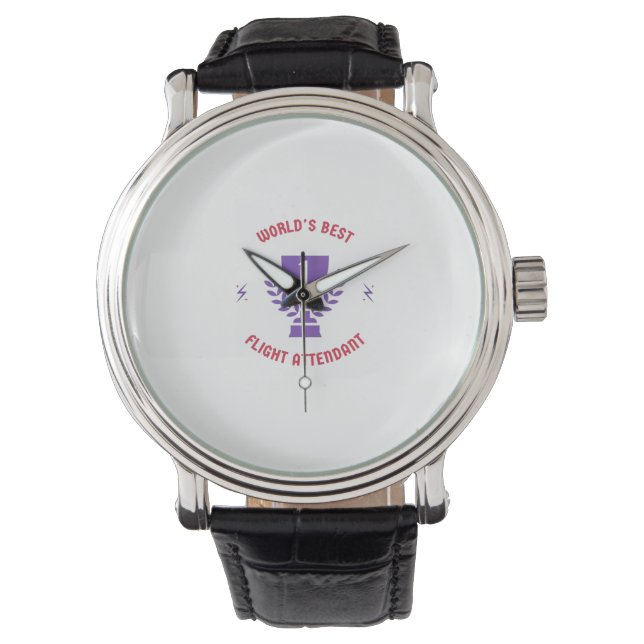World's best flight attendant watch (Front)