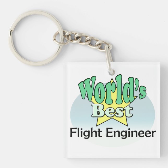 World's best Flight Engineer Keychain (Front)
