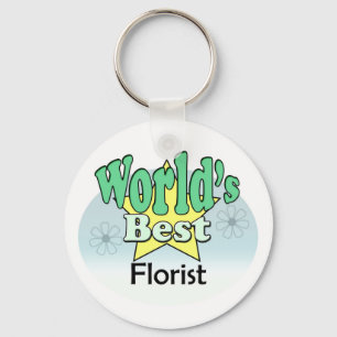 World's Best Florist Keychain