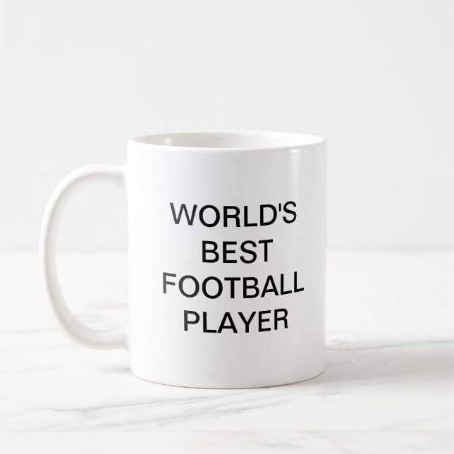 World's best FOOTBALL player coffee mug (Left)