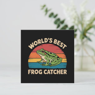 World's Best Frog Catcher Funny Meme Sarcastic Invitation