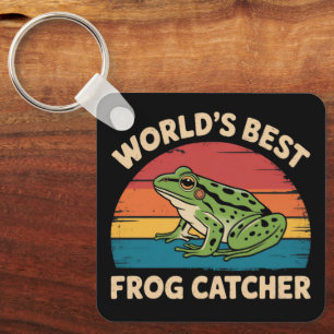 World's Best Frog Catcher Funny Meme Sarcastic Keychain