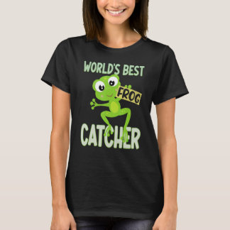 World's Best Frog Catcher Tees Boys Girls Kids Fro
