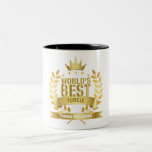 World's Best Funcle Uncle Gold Two-Tone Coffee Mug<br><div class="desc">The perfect gift for the world's best funcle uncle. Personalize the name to create a unique gift. A perfect way to show him how amazing he is every day. Designed by Thisisnotme©</div>