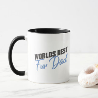 Worlds best fur dad mug