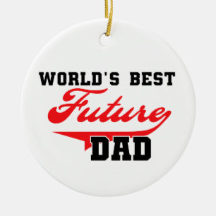 World's Best Future Dad Gifts Ceramic Ornament
