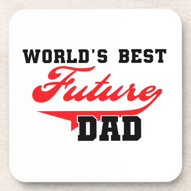 World's Best Future Dad Gifts Coaster (Front)