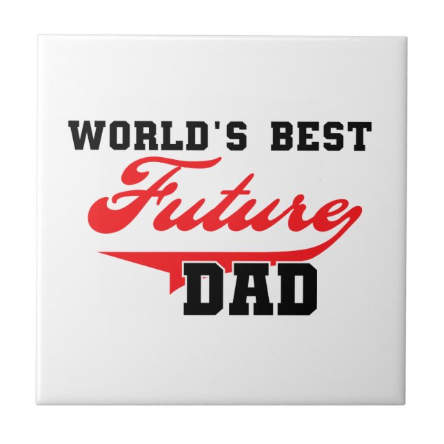 World's Best Future Dad Gifts Tile (Front)