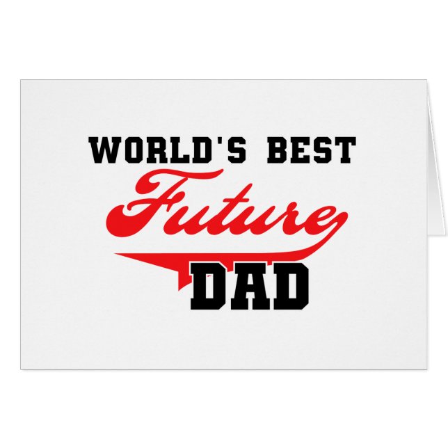 World's Best Future Dad T shirts and Gifts (Front Horizontal)