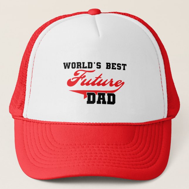 World's Best Future Dad T shirts and Gifts Trucker Hat (Front)