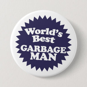 World's Best Garbage Man 3 Inch Round Button