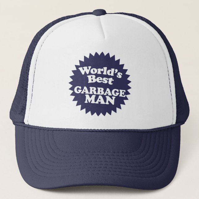 World's Best Garbage Man Trucker Hat (Front)