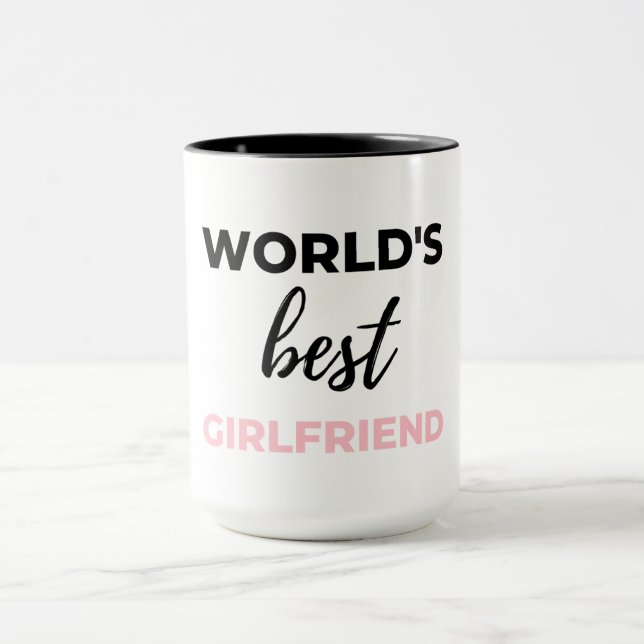 World's Best Girlfriend Black Mug (Center)