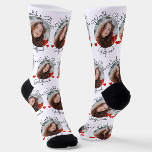 World's Best Girlfriend - Photo Template Socks