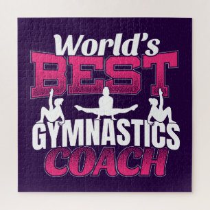 World's Best Girls Gymnastics Coach Jigsaw Puzzle