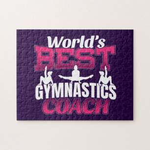 World's Best Girls Gymnastics Coach Jigsaw Puzzle