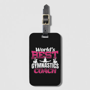 World's Best Girls Gymnastics Coach Luggage Tag
