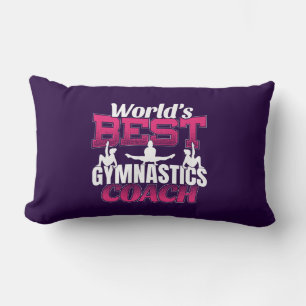 World's Best Girls Gymnastics Coach Lumbar Pillow