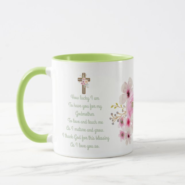 World's Best GODMOTHER MUG POEM, Personalized (Left)