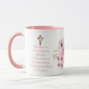 World's Best GODMOTHER MUG POEM, Personalized