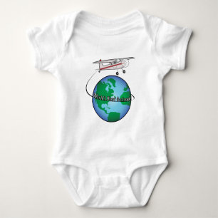 World's Best Godson with Airplane Baby Bodysuit