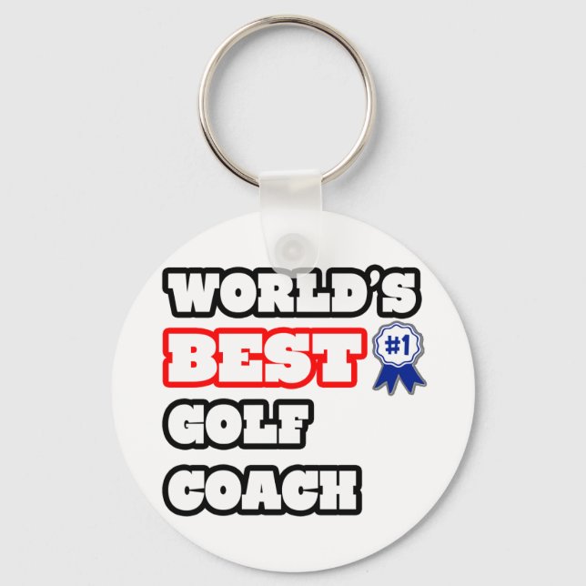 World's Best Golf Coach Keychain (Front)