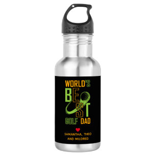 World's Best Golf  Dad   Dad Gifts 532 Ml Water Bottle