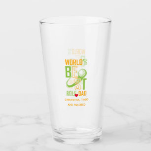 World's Best Golf  Dad   Dad Gifts Glass