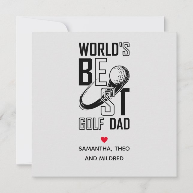 World's Best Golf Dad – Funny & Thoughtful Gift (Front)