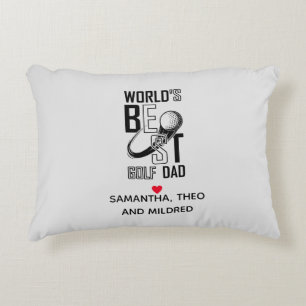 World's Best Golf Dad – Funny & Thoughtful Gift Accent Pillow