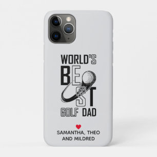 World's Best Golf Dad – Funny & Thoughtful Gift iPhone 11 Pro Case