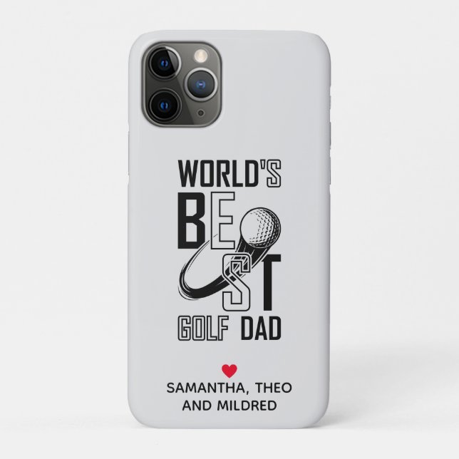 World's Best Golf Dad – Funny & Thoughtful Gift Case-Mate iPhone Case (Back)