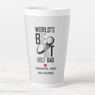 World's Best Golf Dad – Funny & Thoughtful Gift Latte Mug