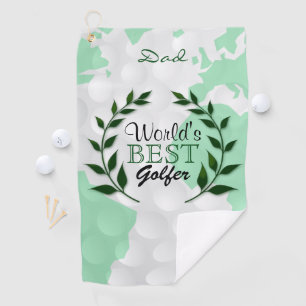 World's Best Golfer - Monogram Golf Towel