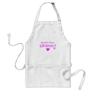 World's Best Grammy With Heart Adult Apron